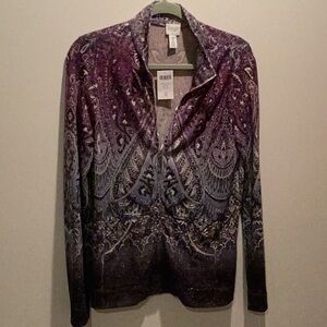 NWT Size 0 chicos zenergy zip jacket